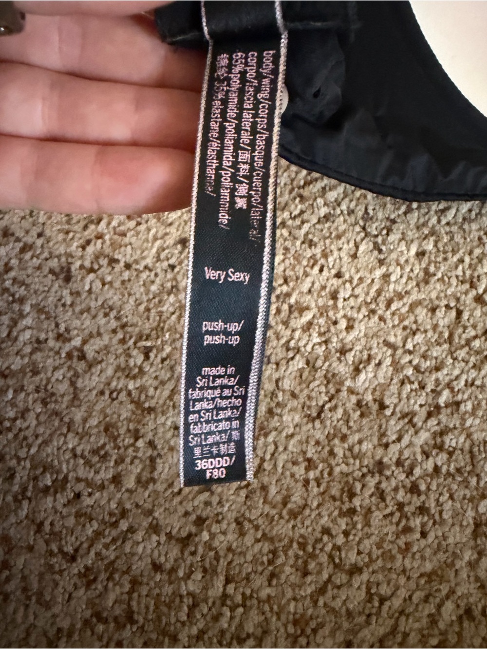 Victoria’s Secret Very Sexy Black Push Up Bra - Picture 3 of 7